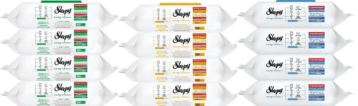 12x Sleepy Easy Clean Standard Reinigungstücher Feuchttücher - Bauwolke24