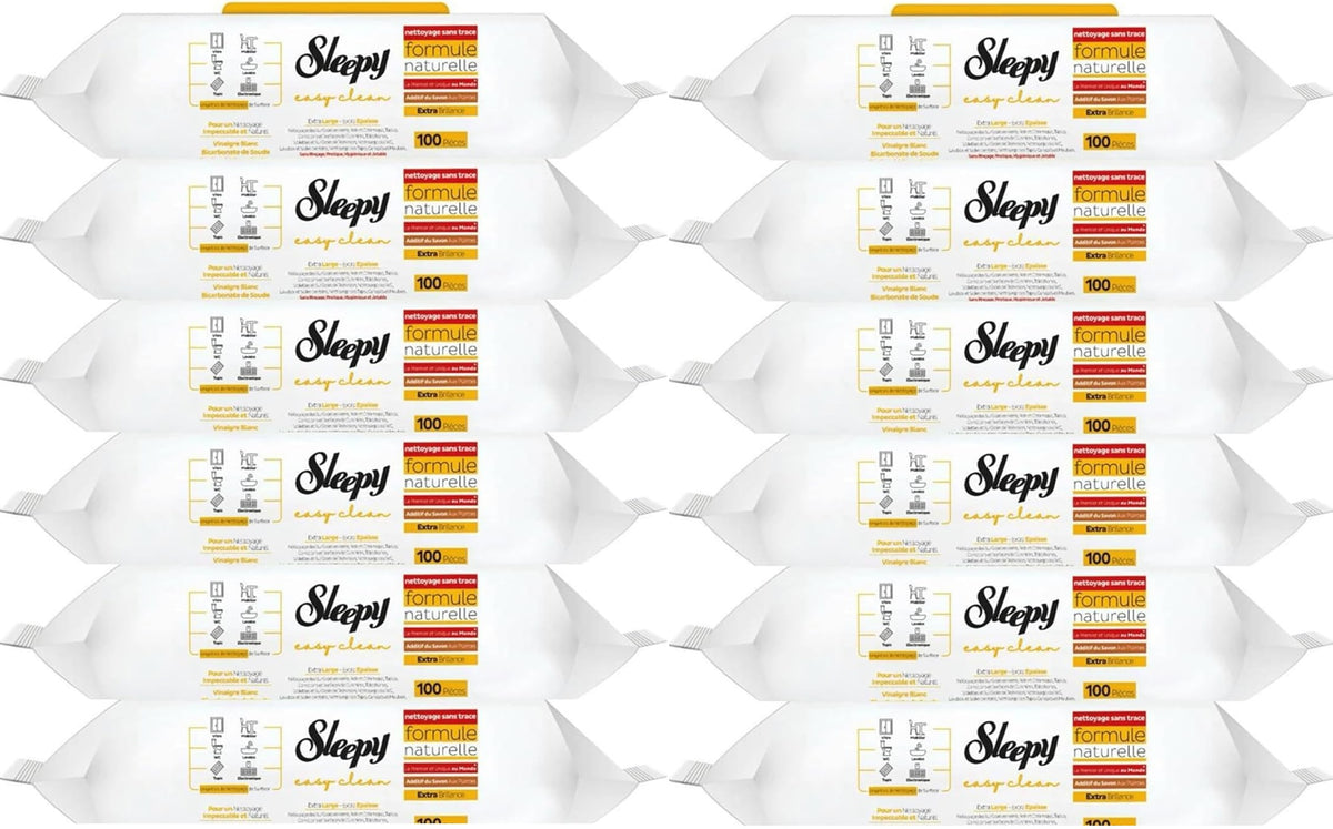 12x Sleepy Easy Clean Standard Reinigungstücher Feuchttücher - Bauwolke24