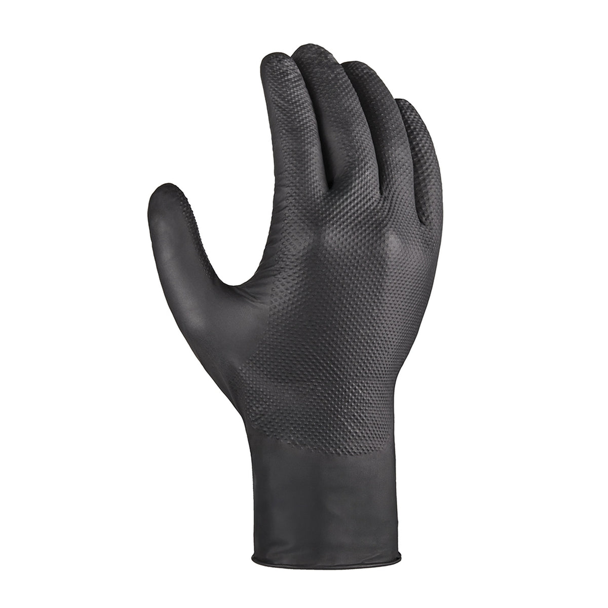 teXXor® 2214 DIAMOND GRIP Nitril-Einweghandschuhe 50Stk schwarz - Bauwolke24