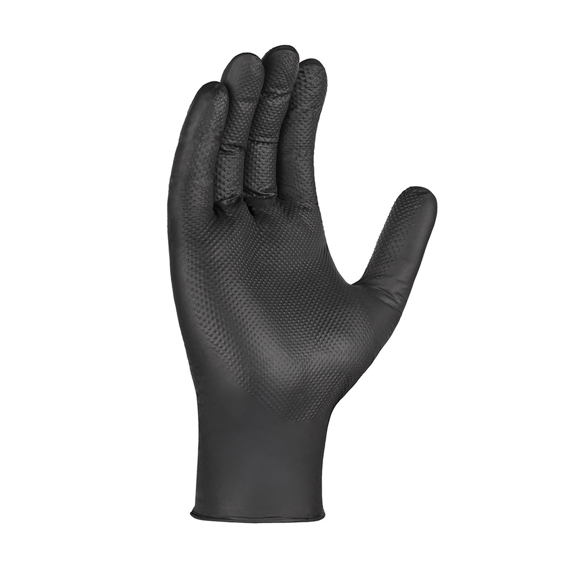 teXXor® 2214 DIAMOND GRIP Nitril-Einweghandschuhe 50Stk schwarz - Bauwolke24