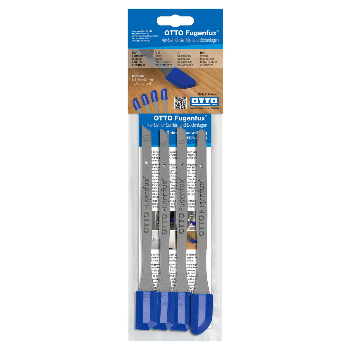 OTTO Glättwerkzeug Fugenboy / Fugenfux® / Multitool / Teigschaber / Fugenabzieher / Silikonabzieher - Bauwolke24