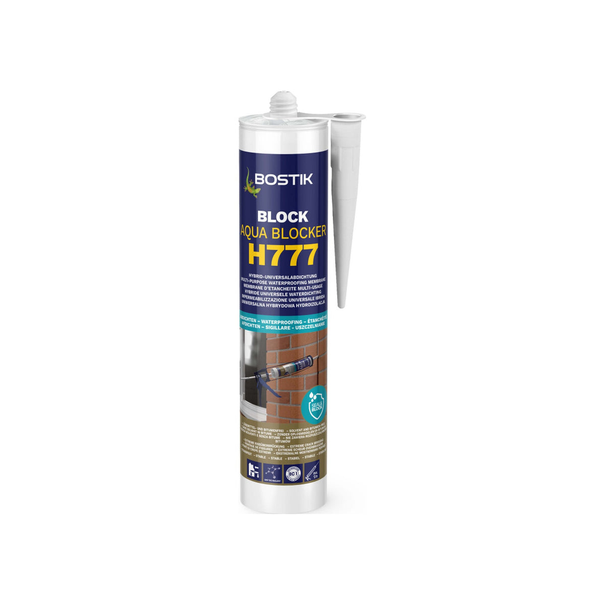 Bostik BLOCK H777 AQUA BLOCKER Universalabdichtung – Grau - Bauwolke24