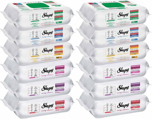 12x Sleepy Easy Clean Blumenserie Reinigungstücher Feuchttücher