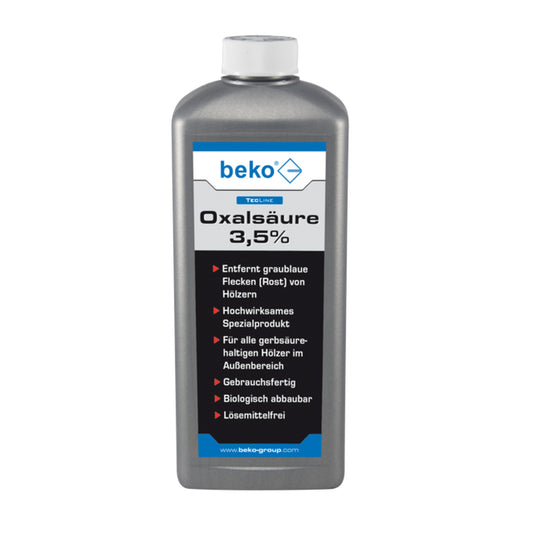 beko® TecLine Oxalsäure 3,5% 1 l Flasche - Bauwolke24