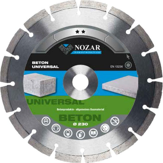 Nozar Beton Universal 10 Diamant-Trennscheibe; Produktserie, Ausführung gemäß Auswahl