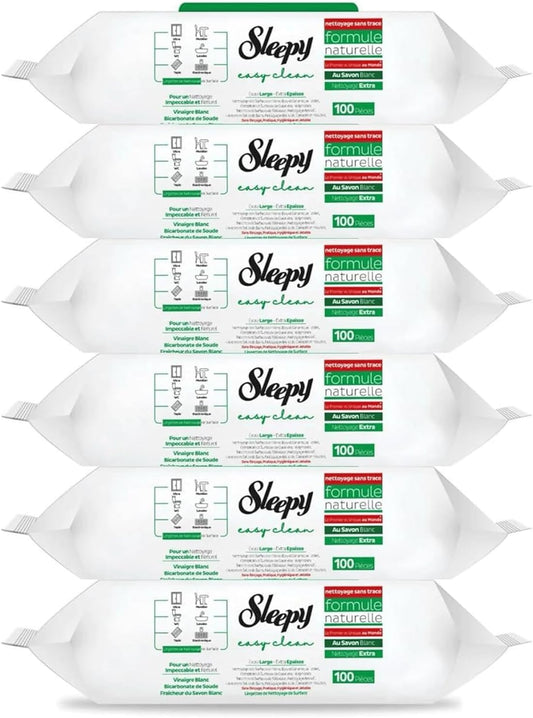 6x Sleepy Easy Clean Standard Reinigungstücher Feuchttücher - Bauwolke24