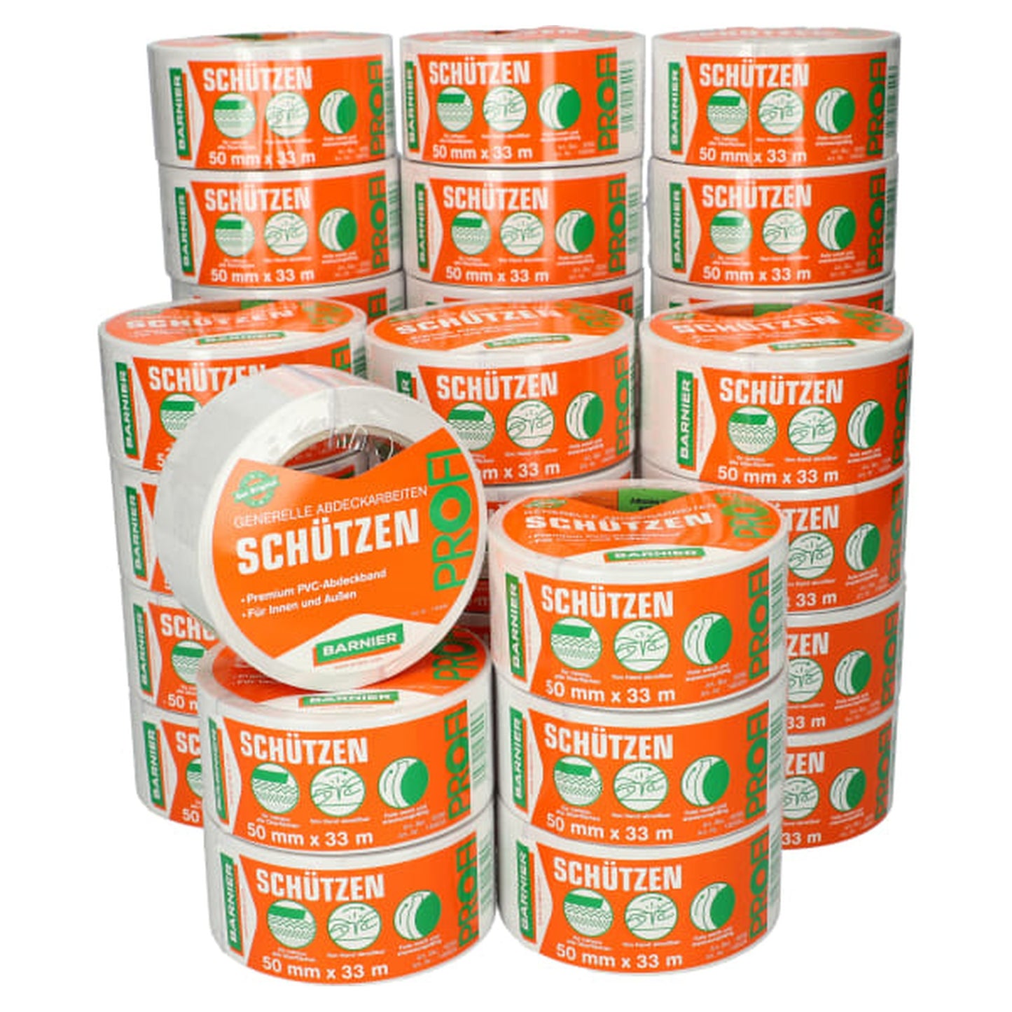 SPARSET 36x Scapa Barnier ® 6096 PVC-Abdeckband weiß - Bauwolke24