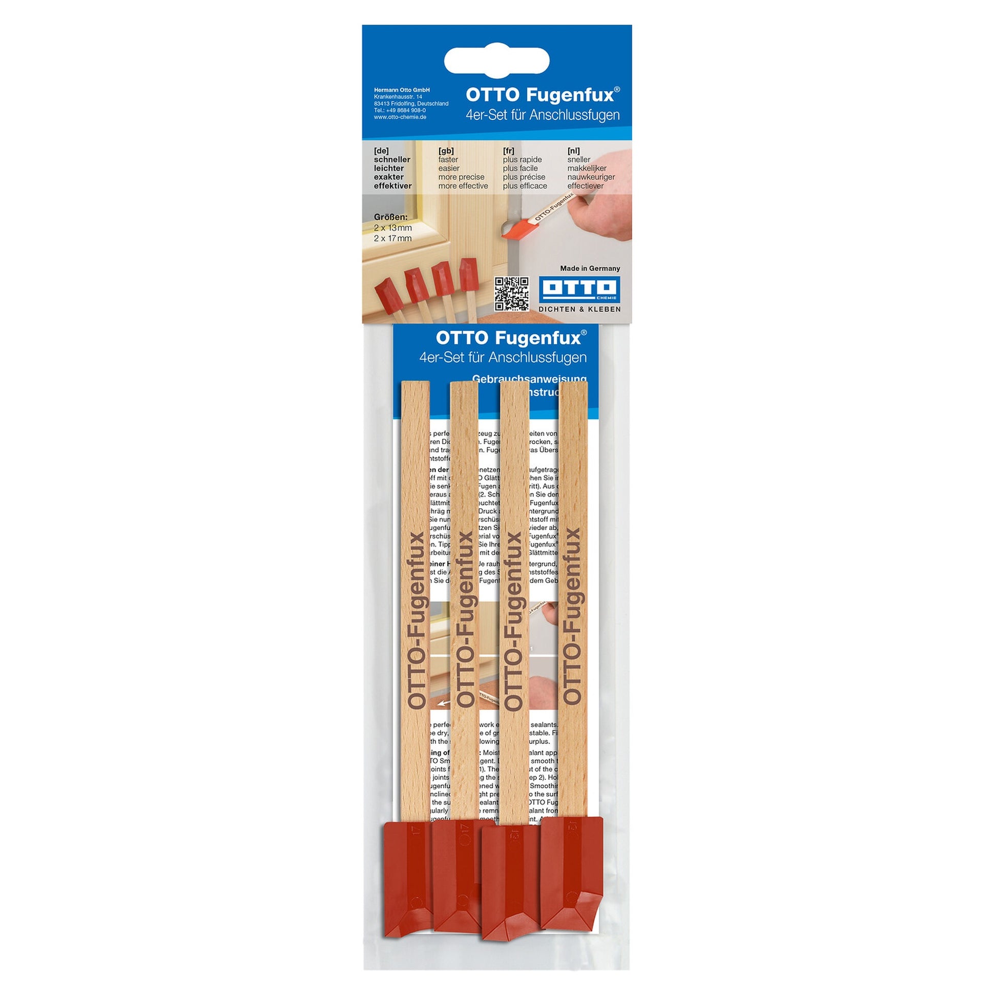 OTTO Glättwerkzeug Fugenboy / Fugenfux® / Multitool / Teigschaber / Fugenabzieher / Silikonabzieher - Bauwolke24