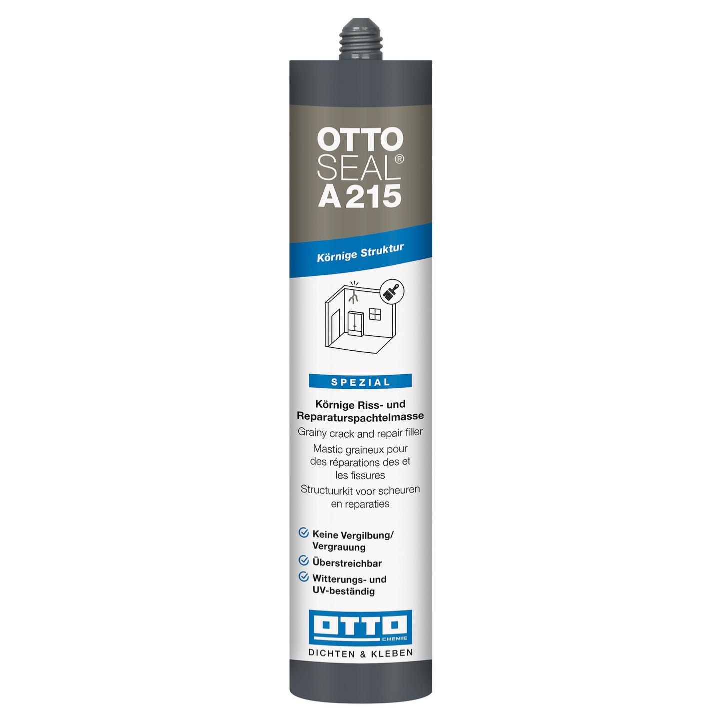 SPARSET 20x 310ml: OTTOSEAL® A 215 – Riss- und Reparaturspachtel für Putz und Mauerwerk - Bauwolke24