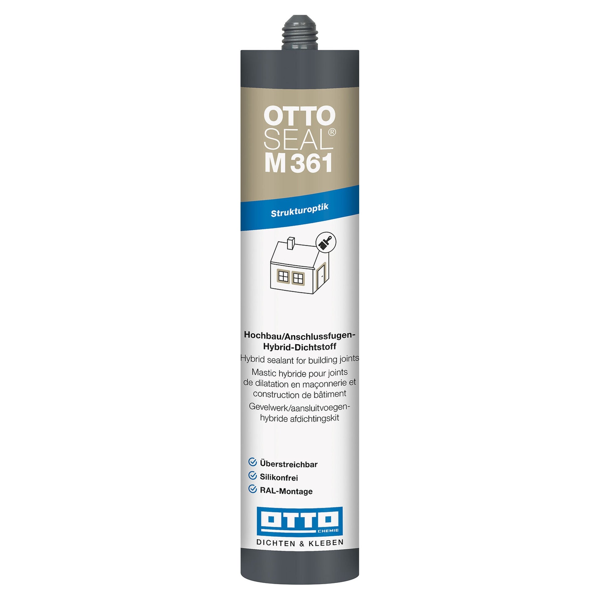 SPARSET 20x 310ml: OTTOSEAL® M 361 Struktur-Hybrid-Dichtstoff für Hochbau/Anschlussfugen - Bauwolke24