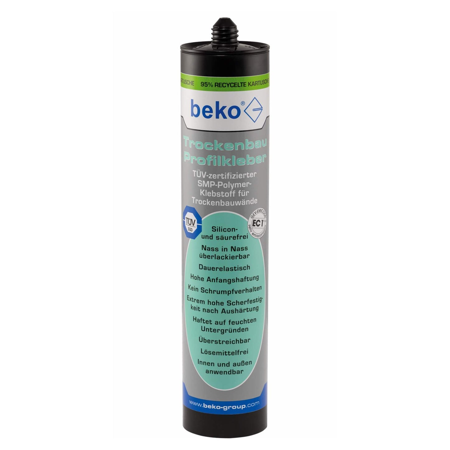 beko® Trockenbau Profilkleber SMP-Polymer-Klebstoff Weiss - Bauwolke24