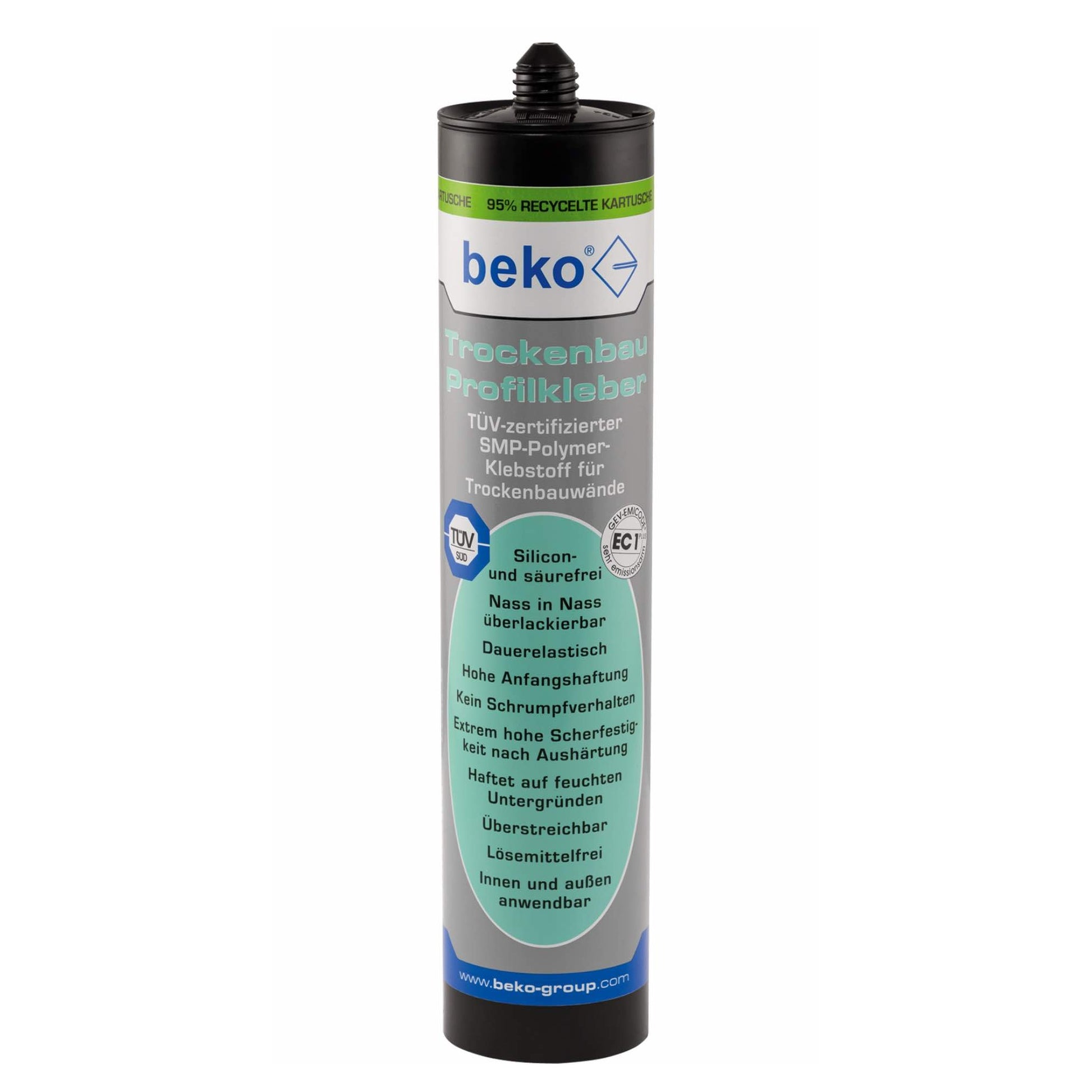 beko® Trockenbau Profilkleber SMP-Polymer-Klebstoff Weiss - Bauwolke24