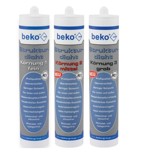 beko® Strukturdicht 310 ml weiß-strukturiert - Bauwolke24